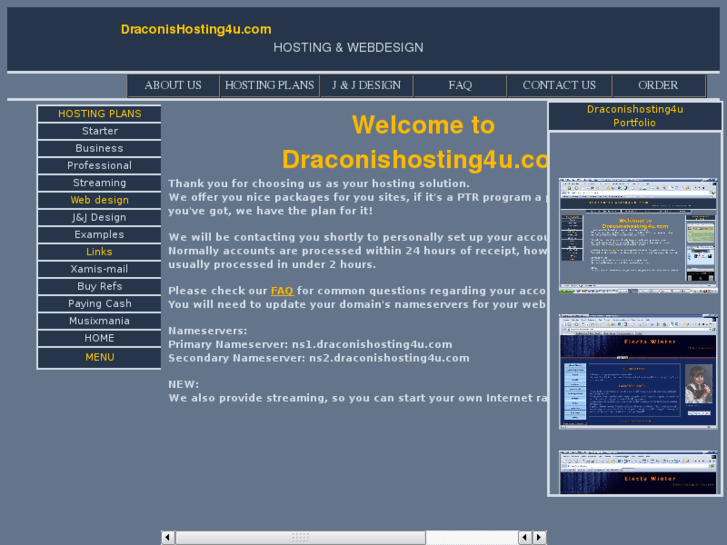 www.draconishosting4u.com