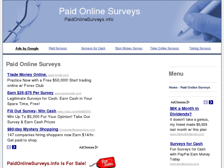 www.paidonlinesurveys.info