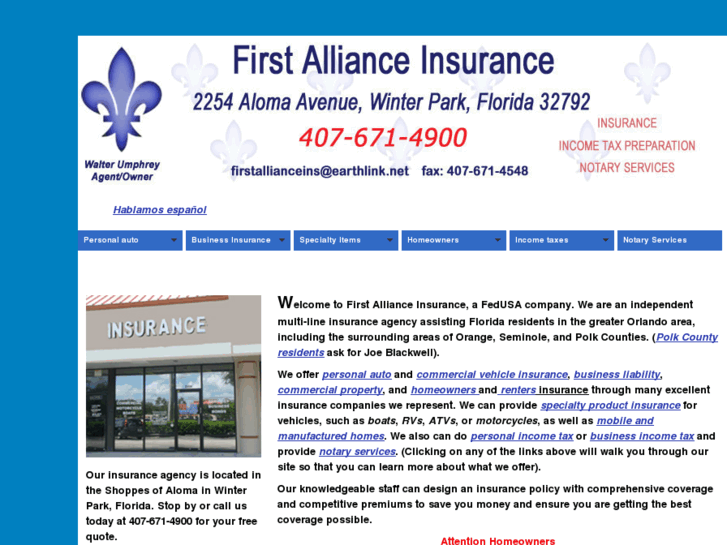 www.firstallianceinsurance.net