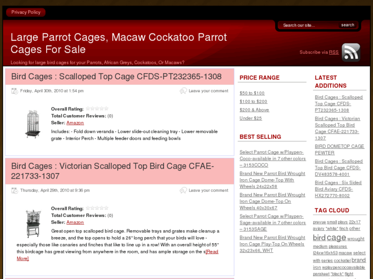 www.largeparrotcages.net