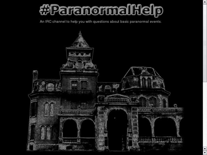 www.paranormalhelp.org