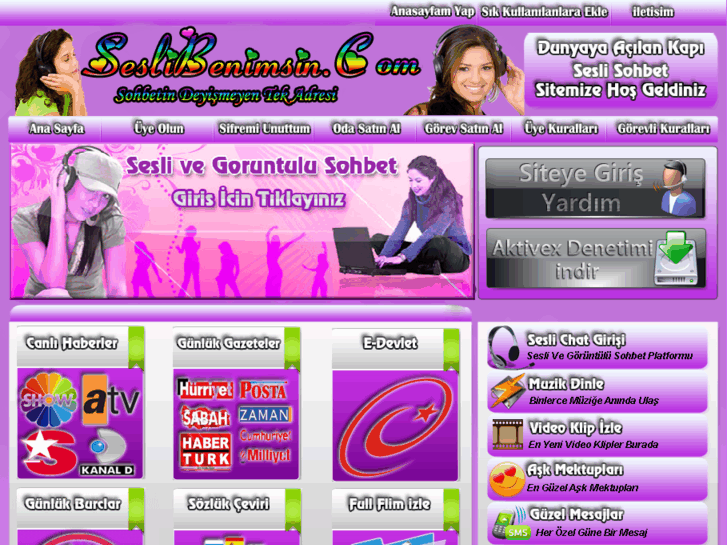 www.seslibenimsin.com