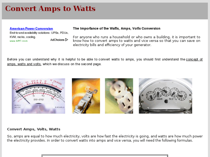 www.ampstowatts.com