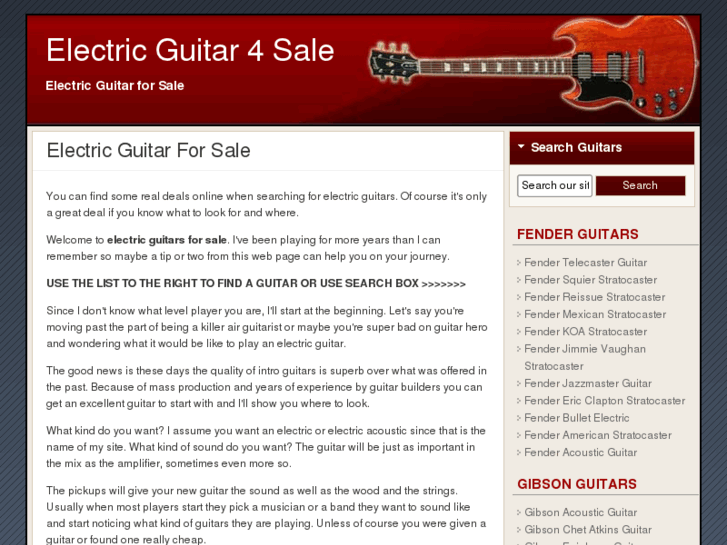 www.electricguitarforsale.net