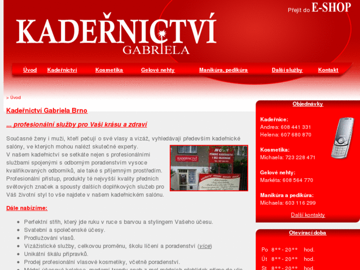 www.kadernictvigabriela.cz