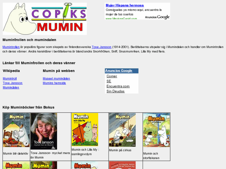 www.mumintroll.se