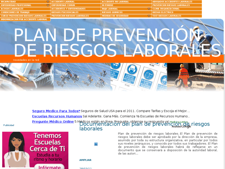 www.plandeprevencionderiesgoslaborales.es