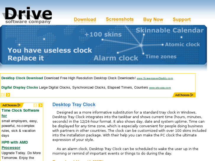 www.desktoptrayclock.com