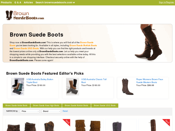 www.brownsuedeboots.com