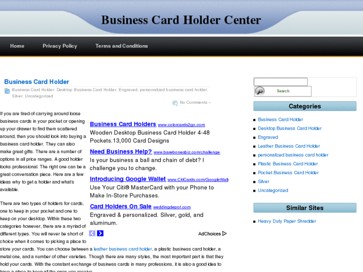 www.businesscardholdercenter.com