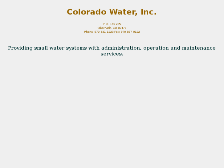 www.coloradowaterinc.com