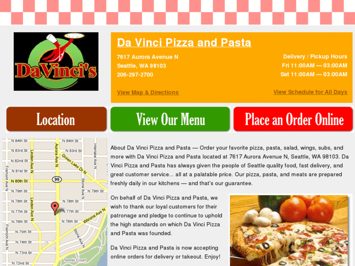 www.davincipizzapasta.com