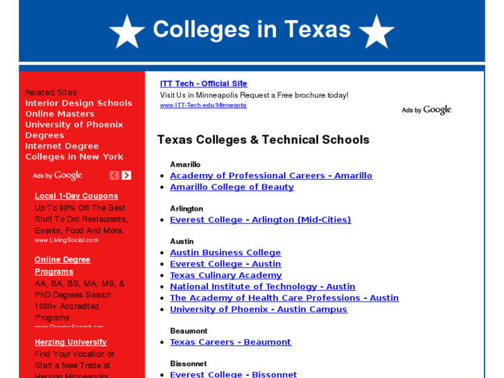 www.collegesintexas.net