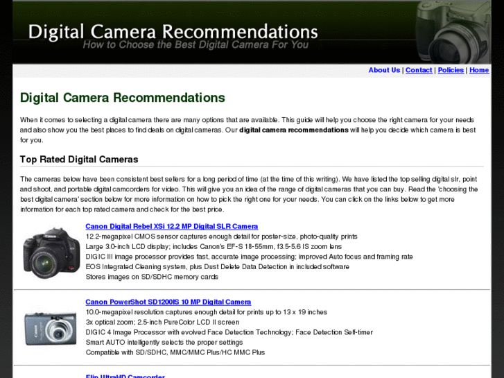 www.digitalcamerarecommendations.net