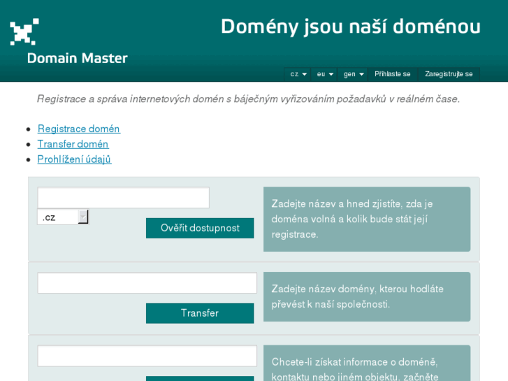 www.domainmaster.cz