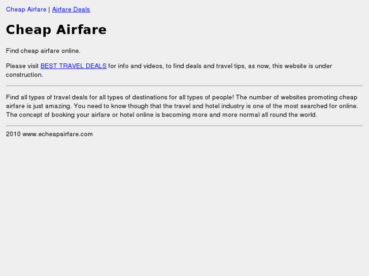 www.echeapairfare.com