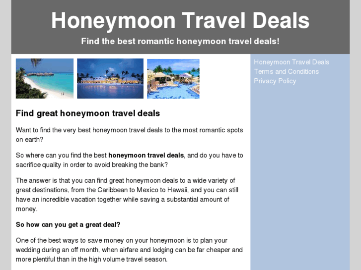 www.honeymoontraveldeals.org