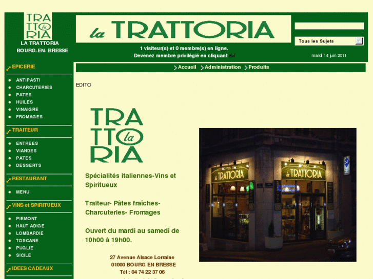 www.latrattoria01.com