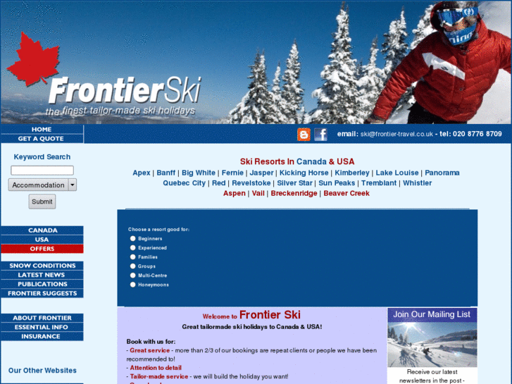 www.frontier-ski.com