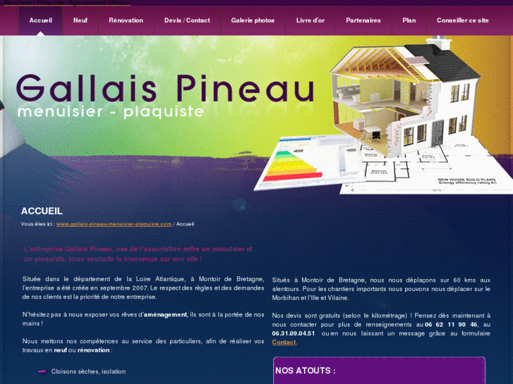 www.gallais-pineau-menuisier-plaquiste.com