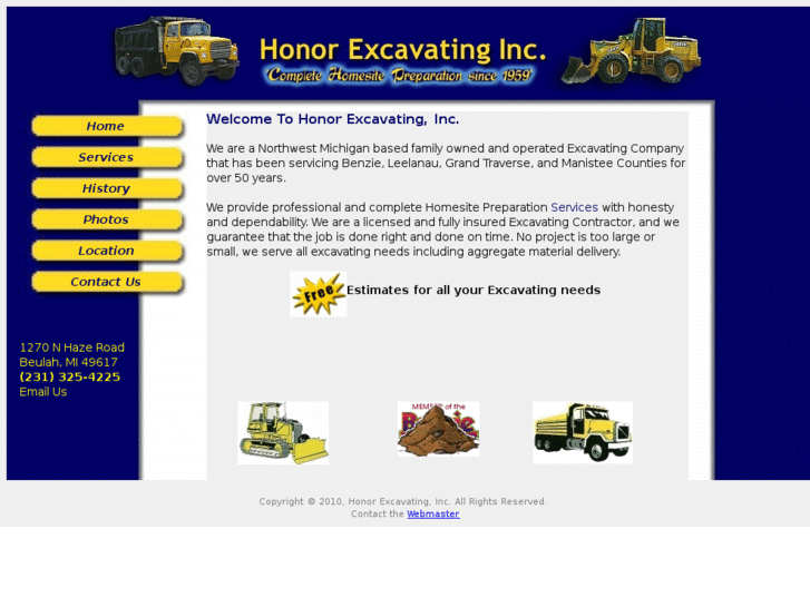 www.honorexcavating.com