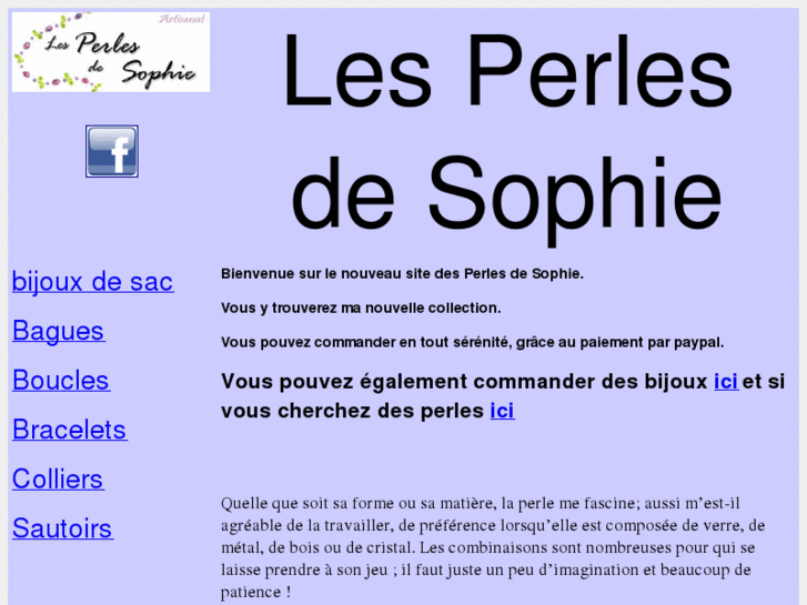 www.lesperlesdesophie.com