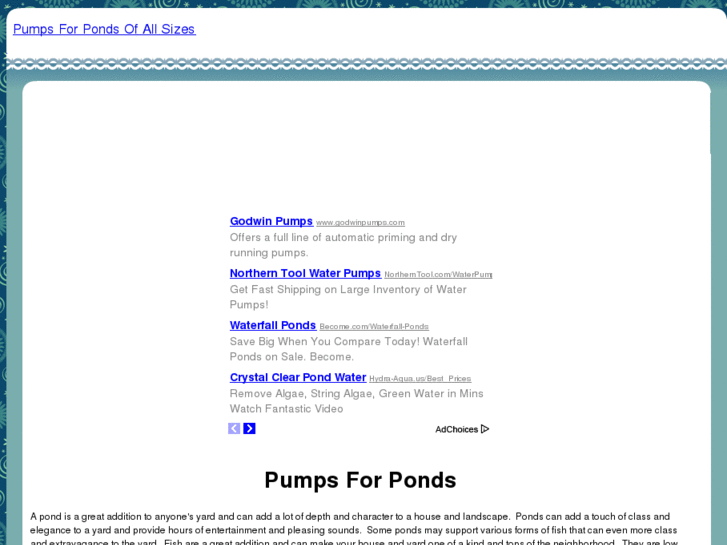 www.pumpsforponds.com