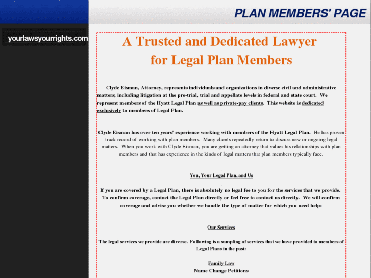 www.clydeeismanlegalplan.com