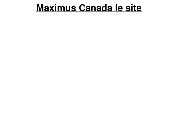 www.maximus-canada.net