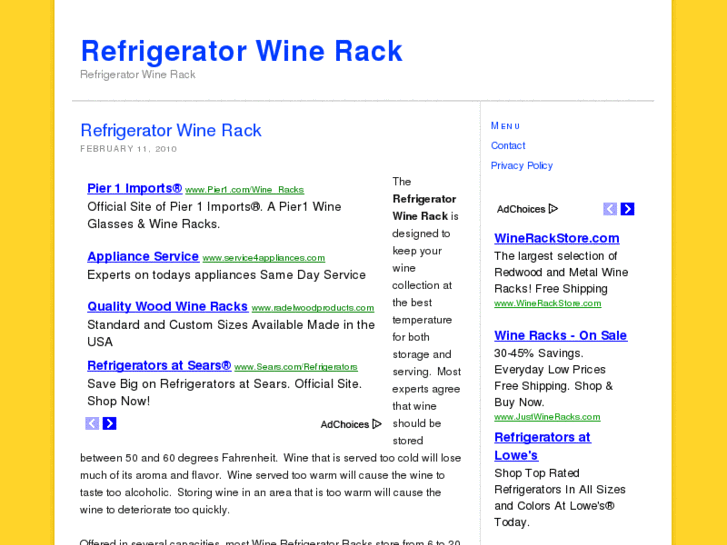 www.refrigeratorwinerack.com