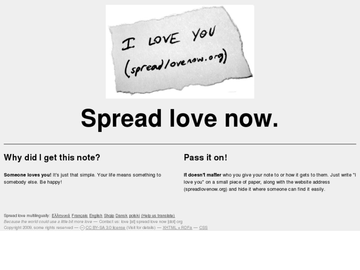 www.spreadlovenow.org