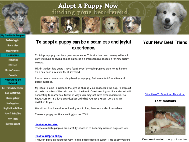 www.adopt-a-puppy-now.com