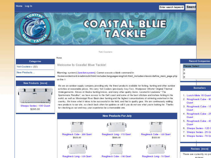 www.coastalbluetackle.com