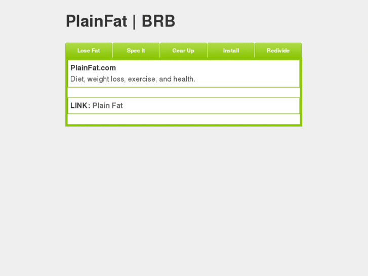 www.plainfat.com