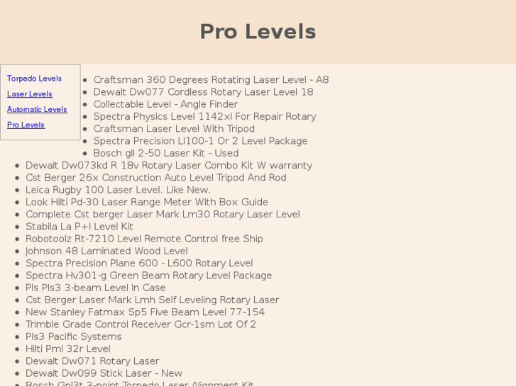 www.pro-levels.com