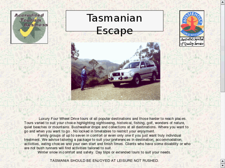 www.tasmanianescape.com