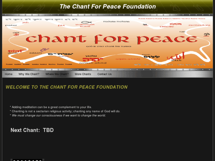 www.chantforpeace.com