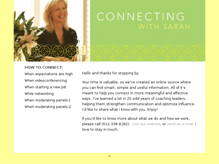 www.connectingwithsarah.com