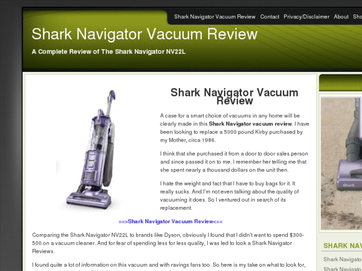 www.sharknavigatorvacuumreview.com