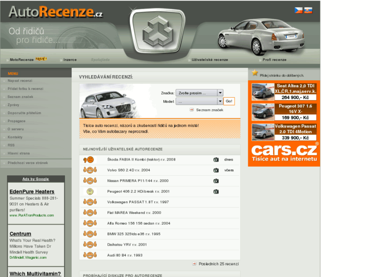 www.autorecenze.cz