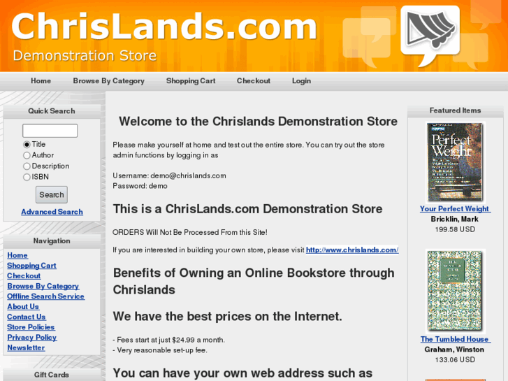 www.chrislandsdemo.com