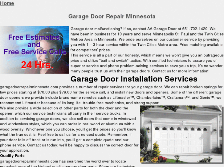 www.garagedoorrepairminnesota.com