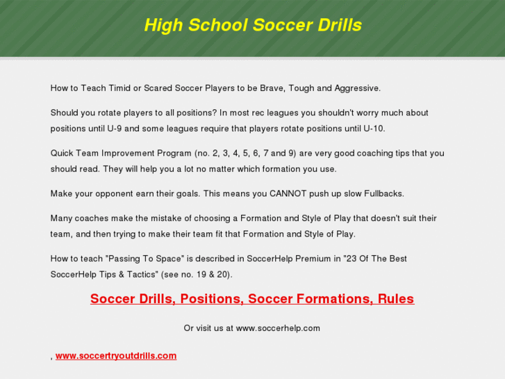 www.highschoolsoccerdrills.net