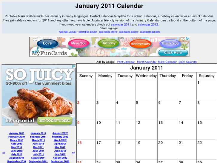 www.januarycalendar.org