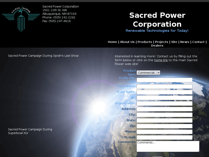 www.sacredpowercorp.com