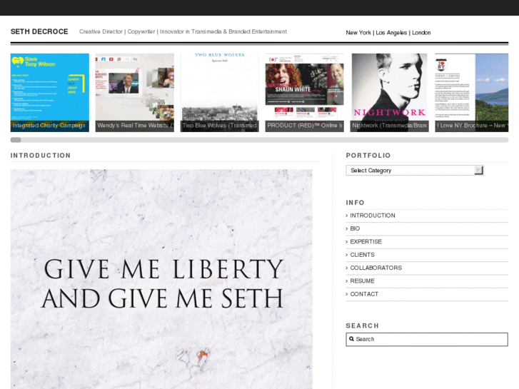 www.sethdecroce.com