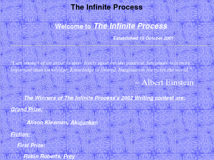 www.theinfiniteprocess.org