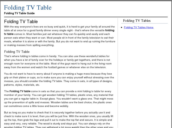 www.foldingtvtable.org