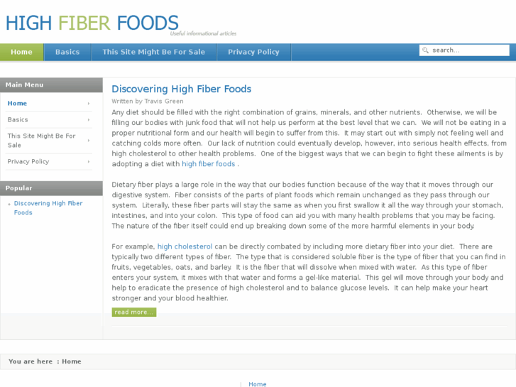 www.highfiberfoods.org