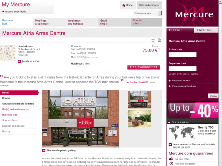 www.mercure-arras-centre.com